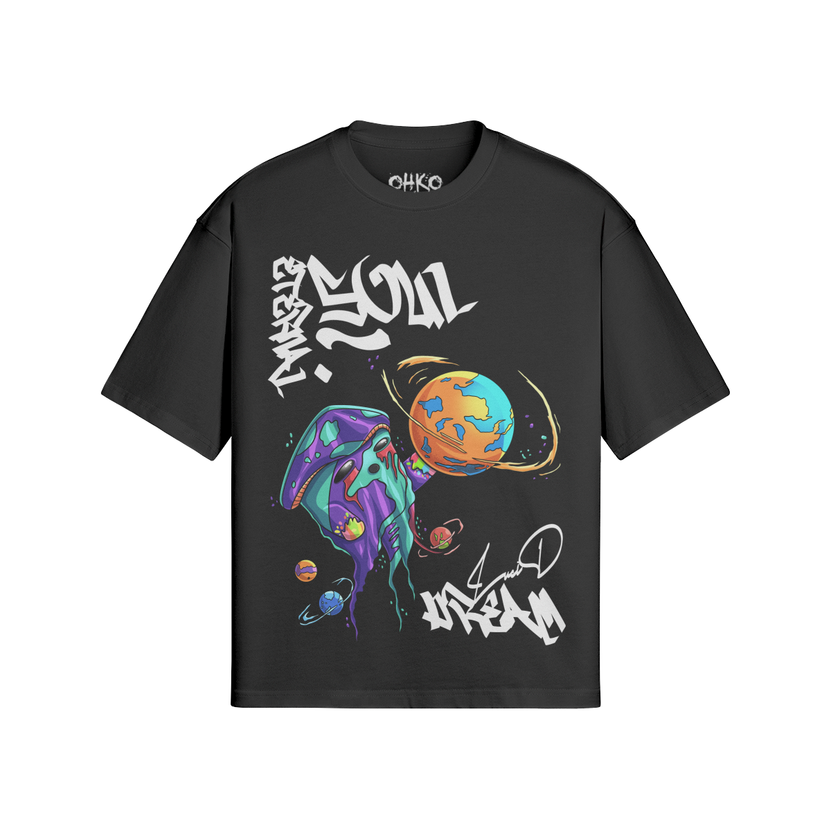 Mushroom God Heavyweight Streetwear T-Shirt